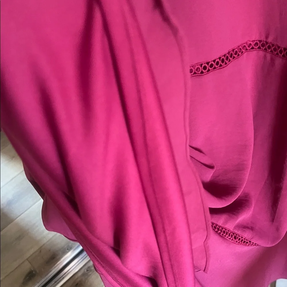 🛑 1 hour sale. NWT. Taylor, size 10P, Fuchsia Long Sleeve Dress - Picture 11 of 12